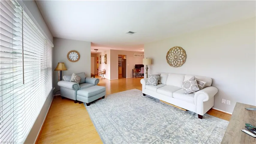Living room looking into foyer