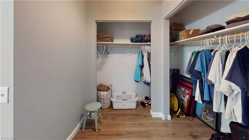 Primary bedroom closets/dressing area