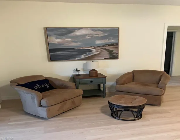 Living room featuring light hardwood / wood-style floors