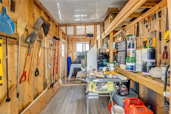 View of storage area