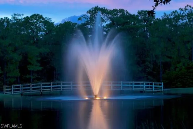 TAKE A WALK ON THE BOARDWALK THROUGH OUR VERY OWN PRESERVE BEHIND THIS BEAUTIFUL FOUNTAIN!