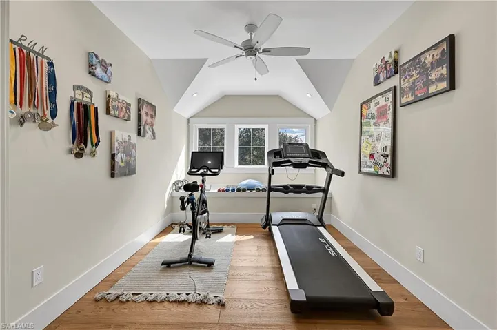 Light-filled bonus room with flexible layout easily adapts to a home office, hobby room, or retreat