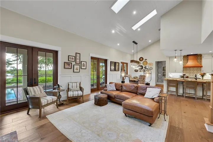 An open layout connects effortlessly to the kitchen and dining spaces- perfect for gatherings large or small