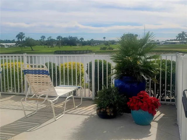 Poolside with lake view