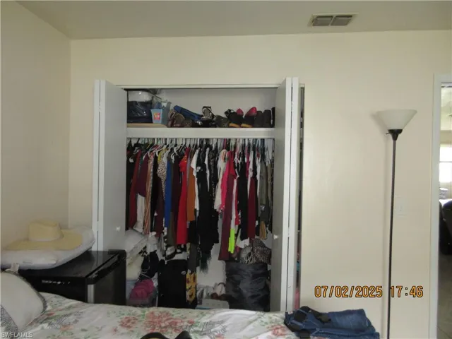 Bedroom with a closet