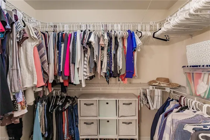 View of spacious closet