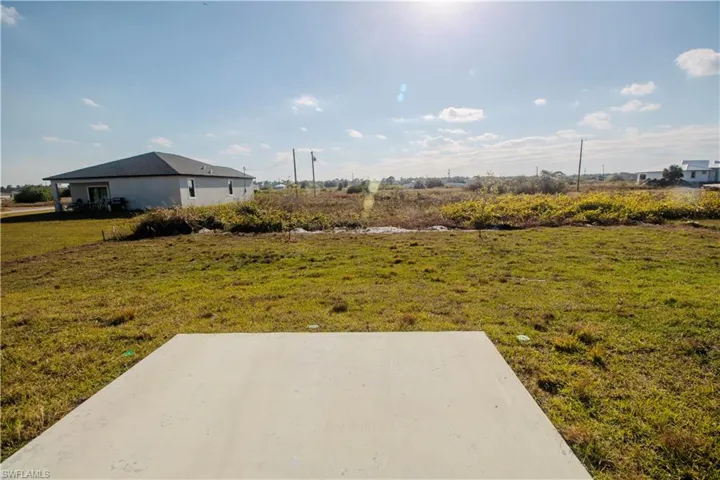 View of backyard