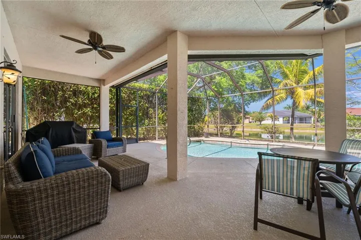 Lovely under cover patio