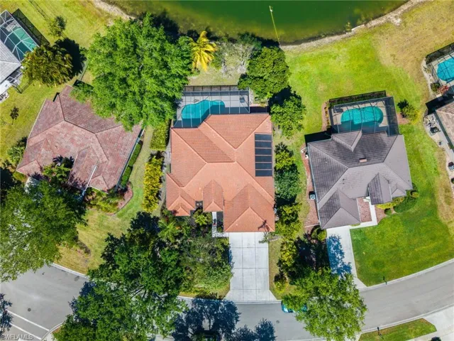 Lake view aerial