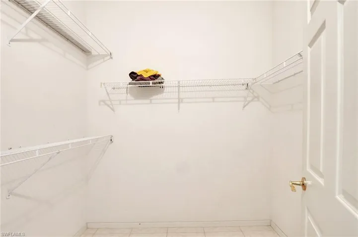 View of spacious closet