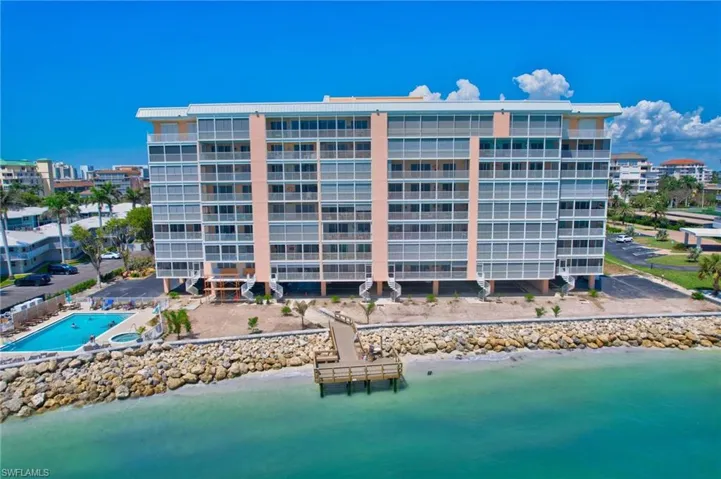 View of building exterior with a water view