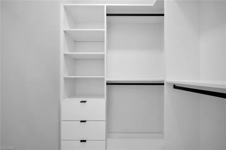View of spacious closet