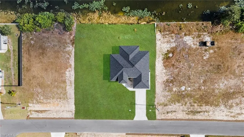 View from above of property