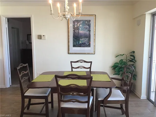 Dining Area where you can also see the Gulf