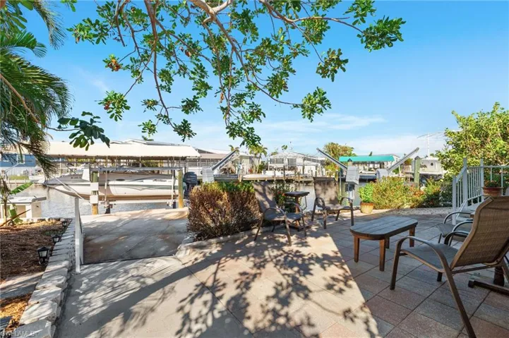 View of patio / terrace with shade trees for relaxing