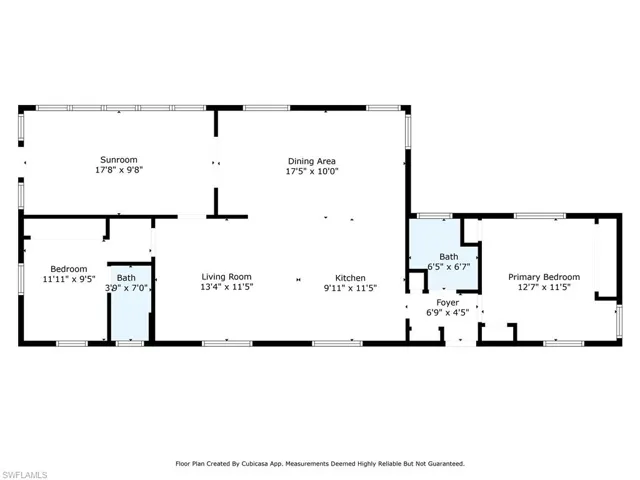 Floor plan with dimensions.