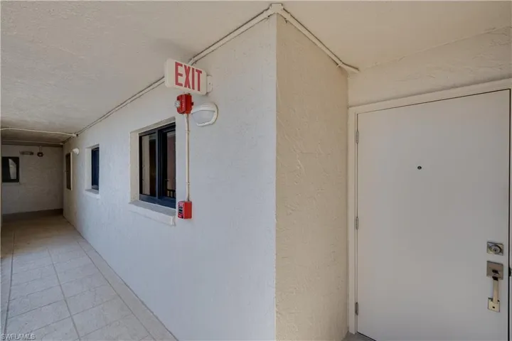 View of exterior entry - private and close to stairwell