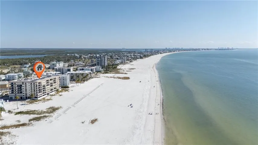 Water view from Condo Complex- wide beach space