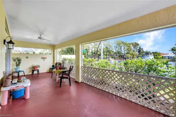 Lake, lake, lake views from your covered lanai area.