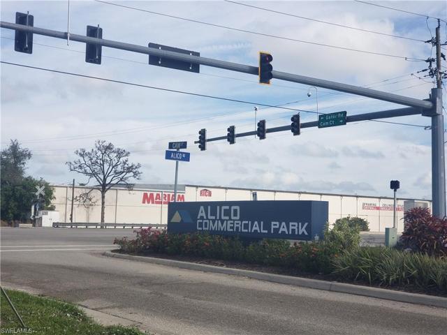 Alico Commercial Park Lighted Intersection