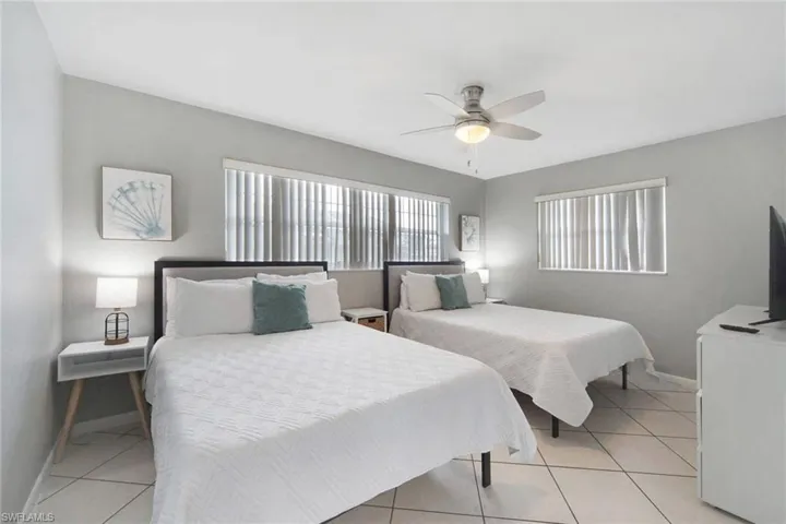 bedroom 3, look at the size of this guest Bedroom! two queen sized beds fit, and guest bath is just outside the door