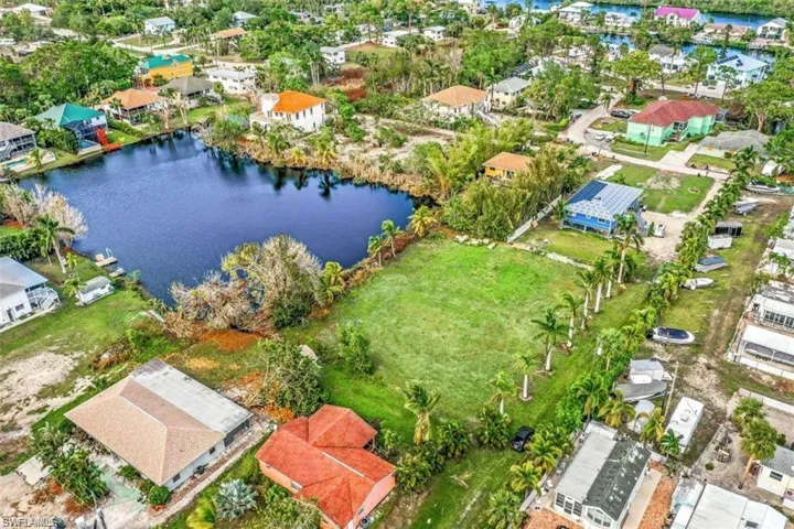 View of the lake from the lot.
