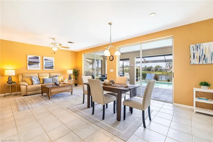 Spacious eat in kitchen and family room