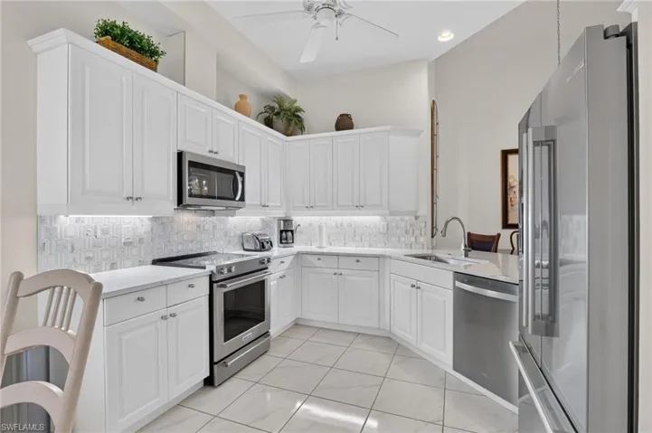 KITCHEN, NEW APPLIANCES, NEW COUNTERTOPS, NEW BACKSPLASH