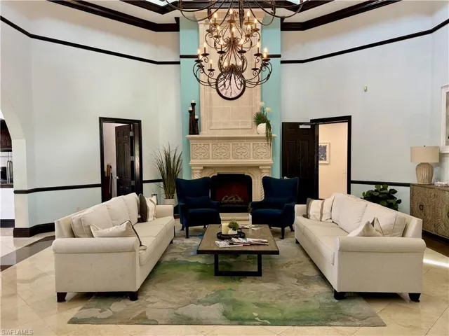 Clubhouse lobby