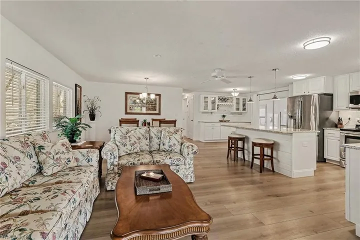 Open Concept Living, Dining and Kitchen