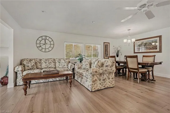 Dining and living area