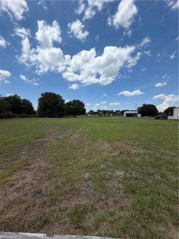 Beautifully cleared with an Oak and Palm Tree in rear of the property