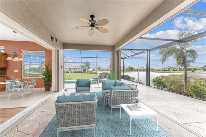virtually staged lanai