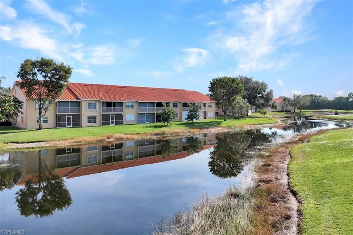 Lakefront setting with peaceful water views and a scenic backdrop of the golf course.