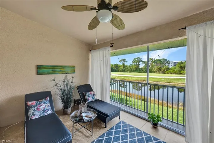 Inviting outdoor space offering tranquil water views and plenty of room to lounge and enjoy the Florida lifestyle.