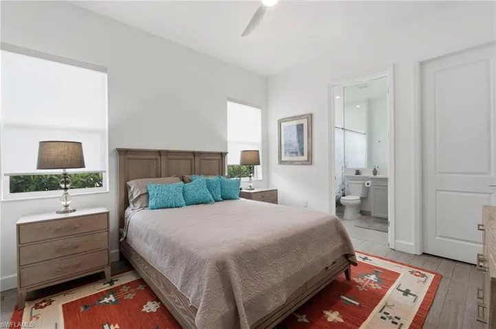2nd Bedroom with ensuite bathroom and wal in closet