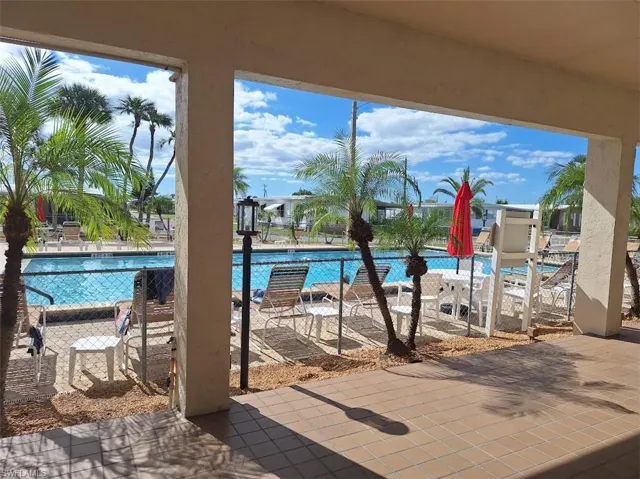 View of Flamingo pool