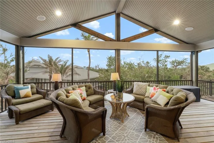 Spacious outdoor seating