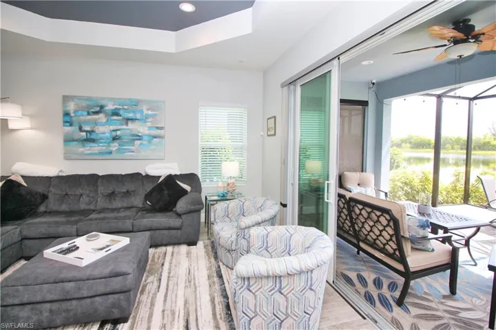 Living Room with Lake Views