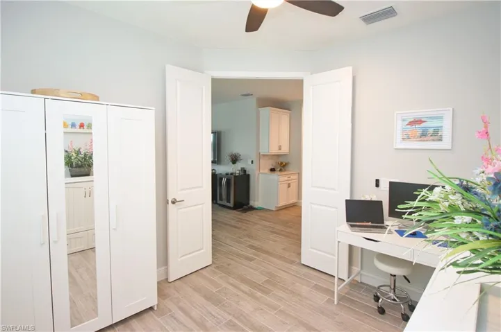 Den/Office with double doors