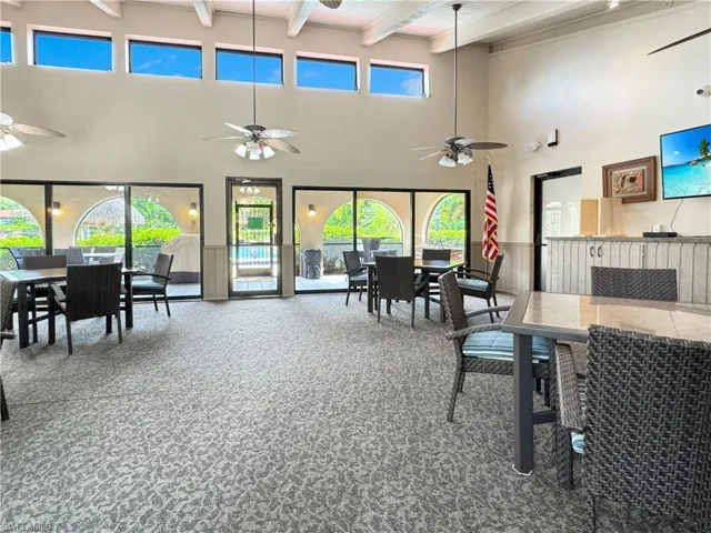 Community Room and screen lanai by pool