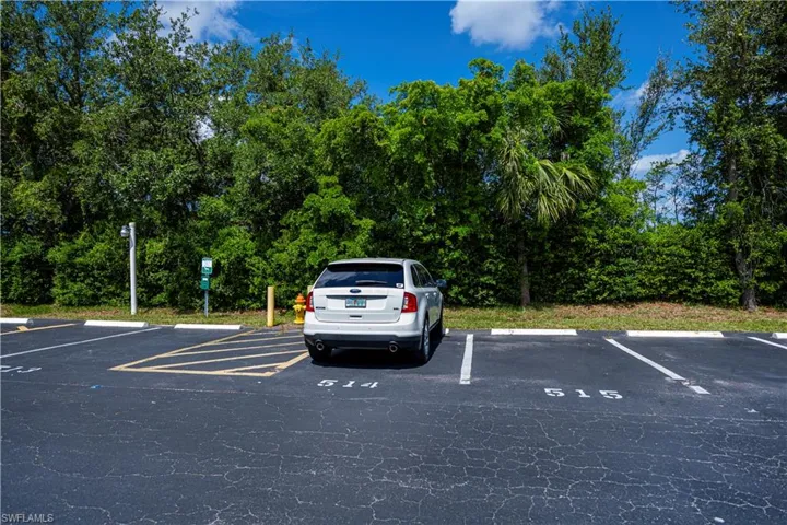 View of uncovered parking lot