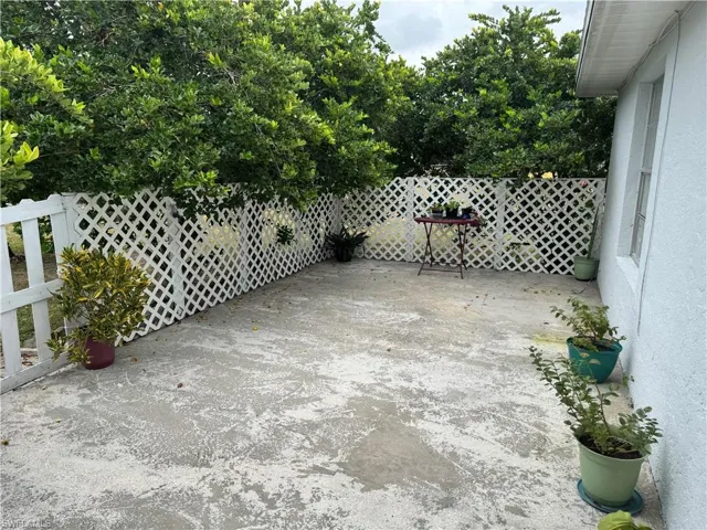 View of patio