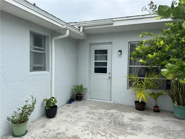 View of exterior entry