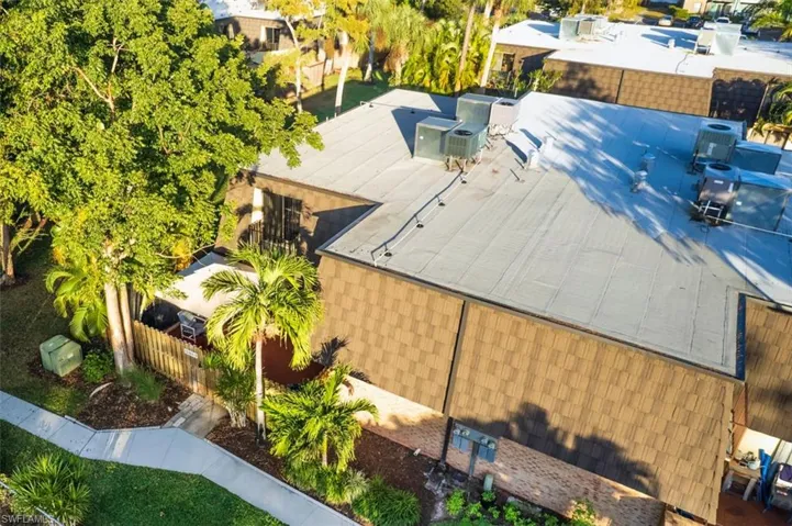 View from above of property