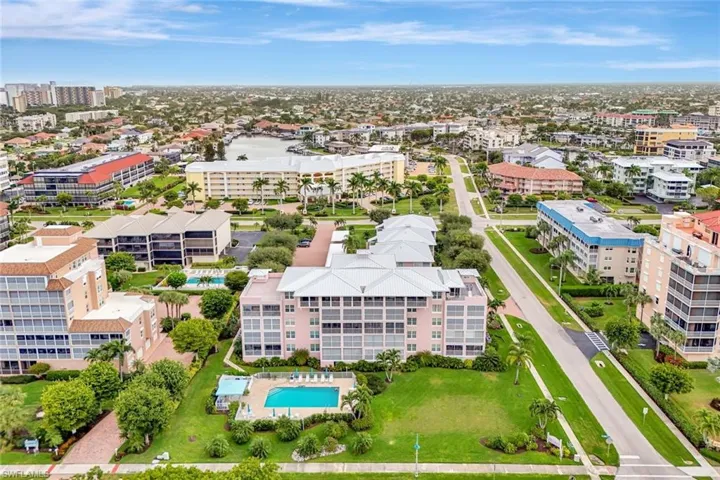 View of urban area with a pool area