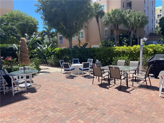 View of patio / terrace with outdoor dining area and area for grilling