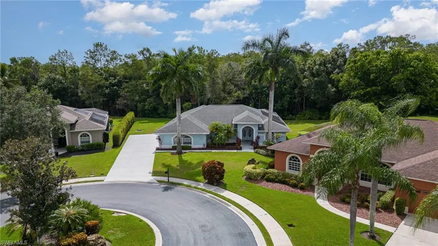 Birds eye view of property