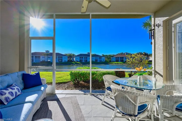Beautiful lanai with fountain view