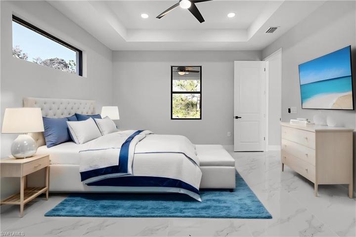 Virtual Stage of Master Bedroom